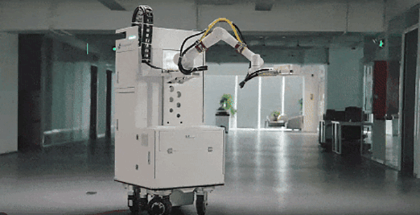 AG庄闲协作机器人：腻子乳胶漆喷涂一体机器人